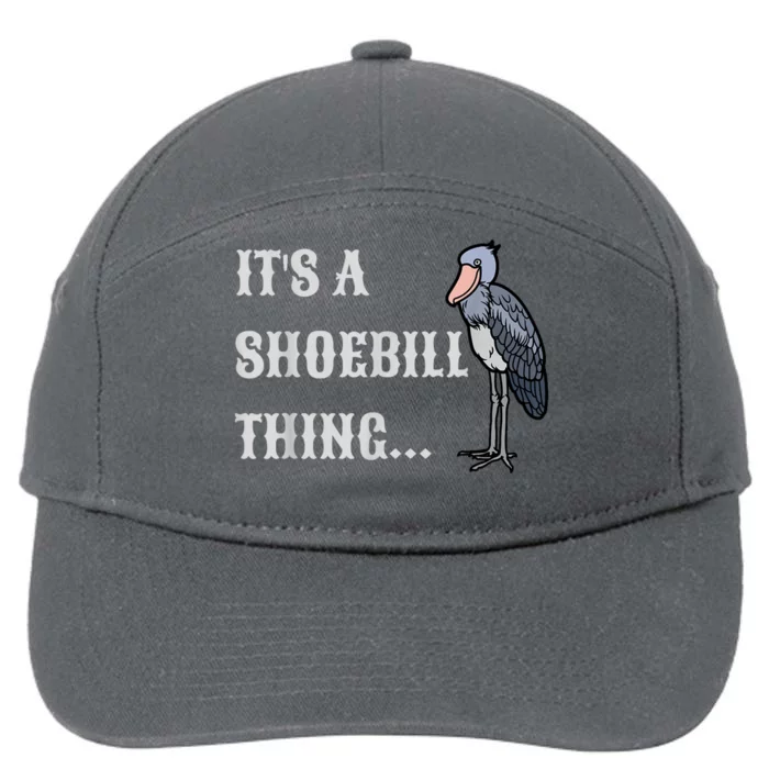 Its A Shoebill Thing African Birds Lover 7-Panel Snapback Hat