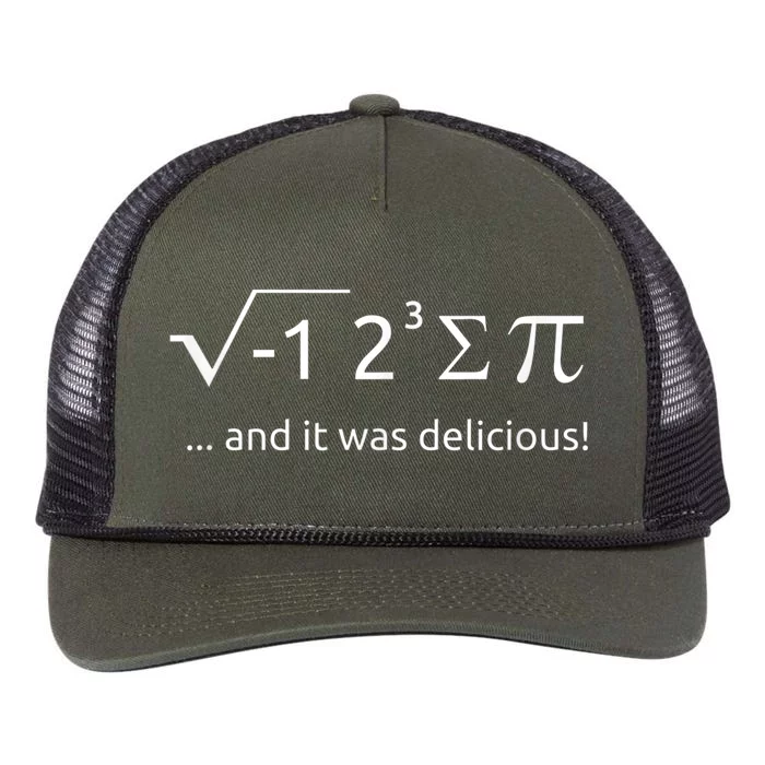 I Ate Some Pie And It Was Delicious Shirt Funny Math Pun Tee Retro Rope Trucker Hat Cap