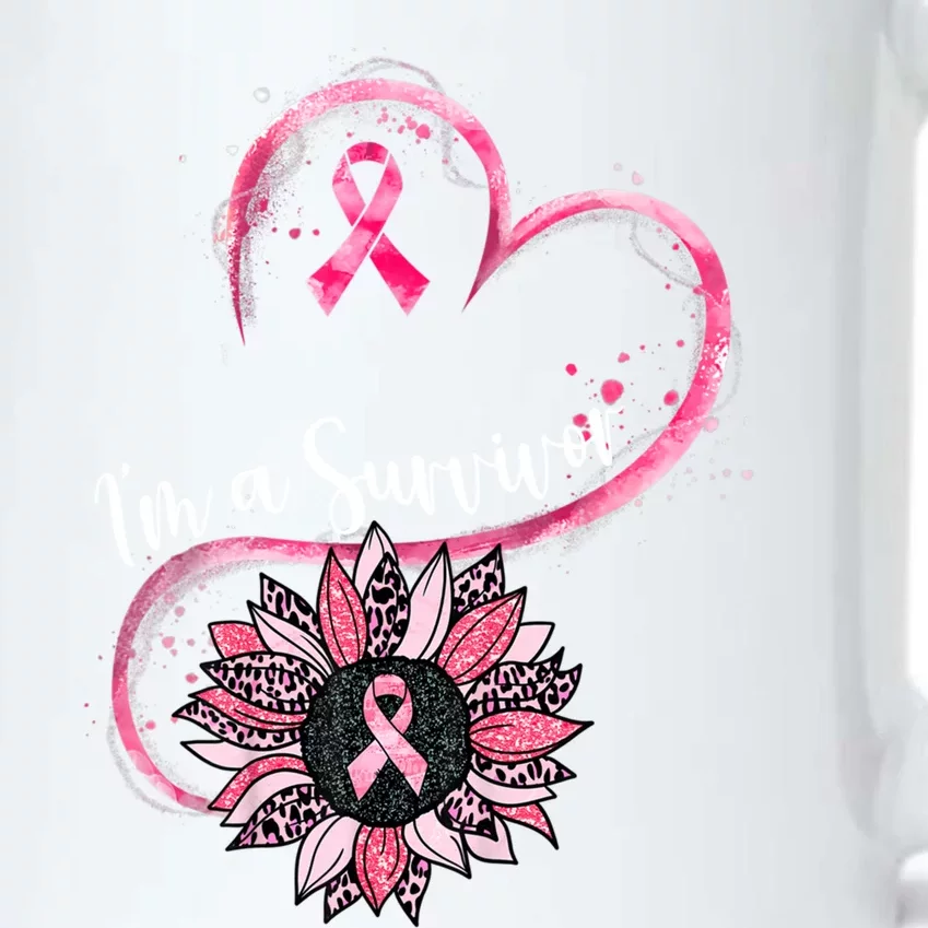 Im A Survivor Breast Cancer Awareness Sunflower Cool Gift Black Color Changing Mug