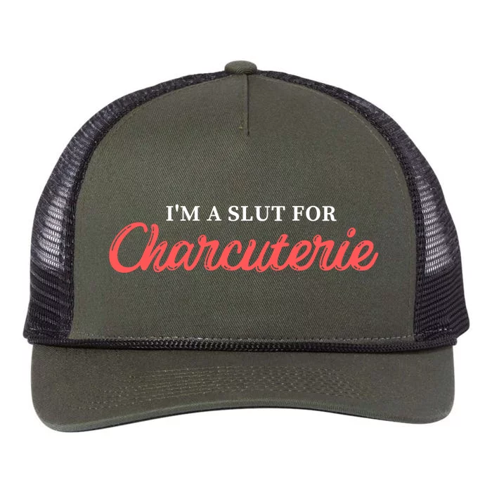 I’m A Slut For Charcuterie Retro Rope Trucker Hat Cap