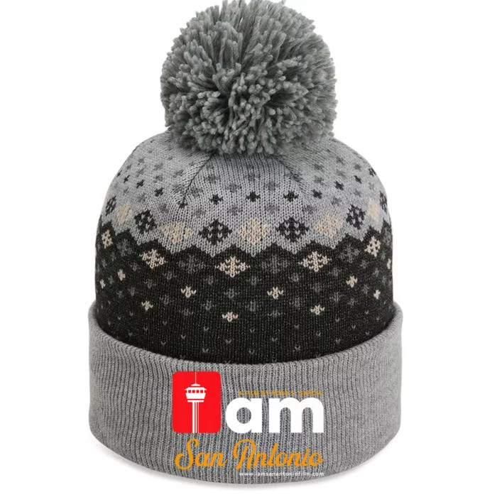 I Am San Antonio Premium The Baniff Cuffed Pom Beanie