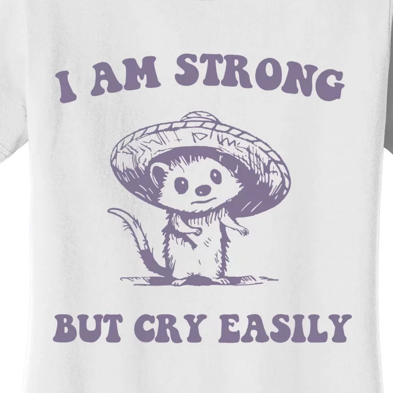 I Am Strong But Cry Easily Retro Women's T-Shirt