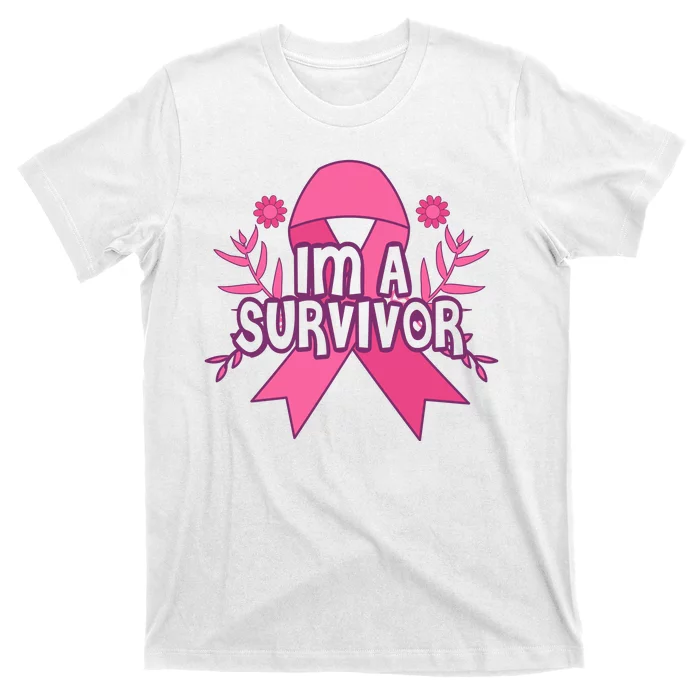 Im A Survivor Breast Cancer Awareness Ribbon T-Shirt