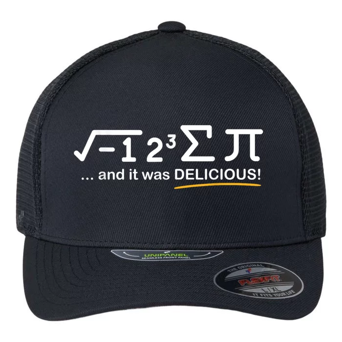 I Ate Some Pi Funny Pi Day & Math Lover Gift Flexfit Unipanel Trucker Cap