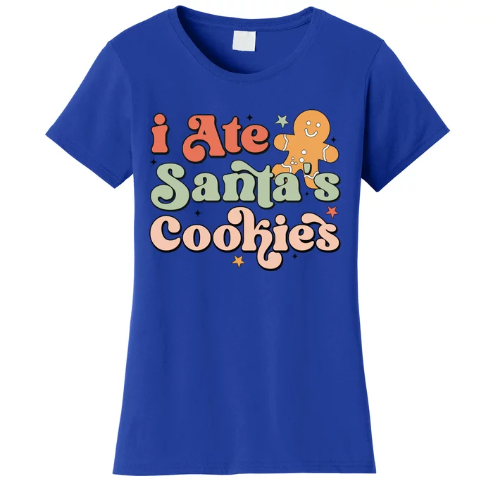 I Ate Santas Cookies Lovers Funny Christmas Gift Women's T-Shirt