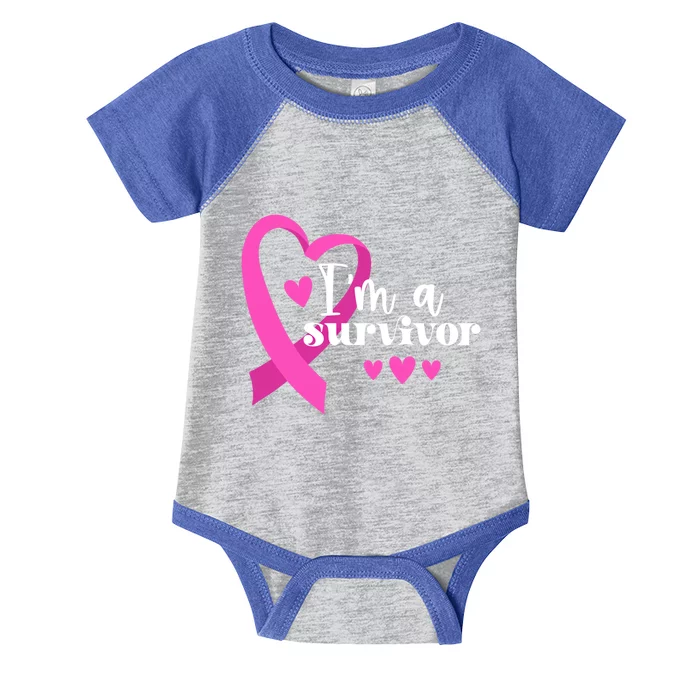 I'm A Survivor Breast Cancer Gift Infant Baby Jersey Bodysuit