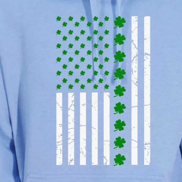 Irish American Shamrock Flag St Patricks Paddy Patty Day Unisex Surf Hoodie