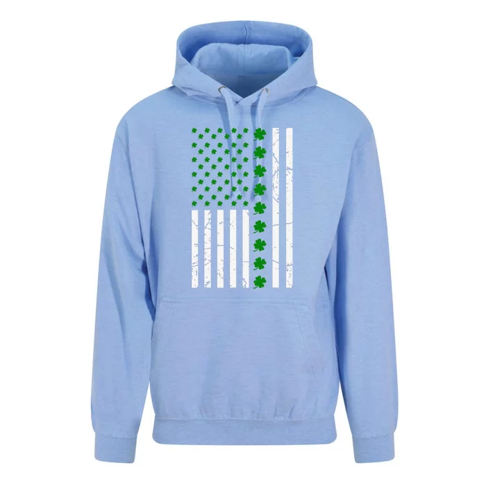 Irish American Shamrock Flag St Patricks Paddy Patty Day Unisex Surf Hoodie