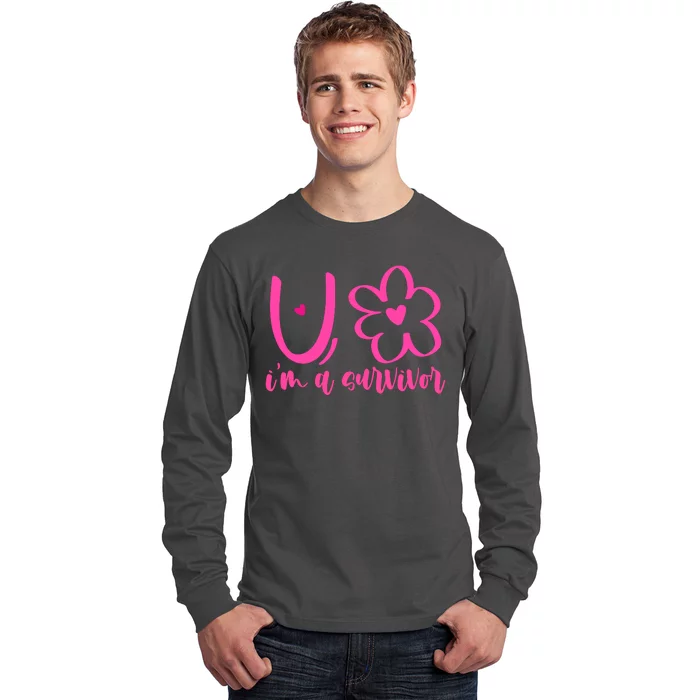 Im A Survivor Breast Cancer Awareness Month Long Sleeve Shirt