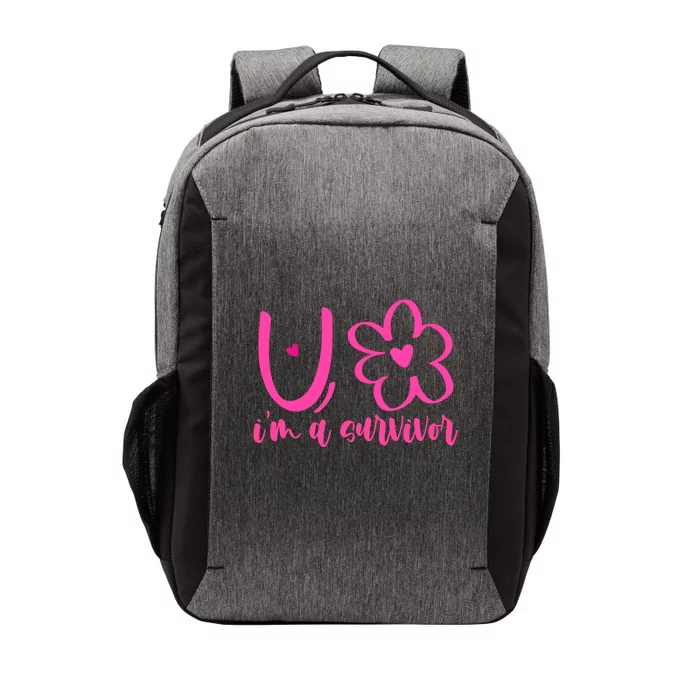 Im A Survivor Breast Cancer Awareness Month Vector Backpack