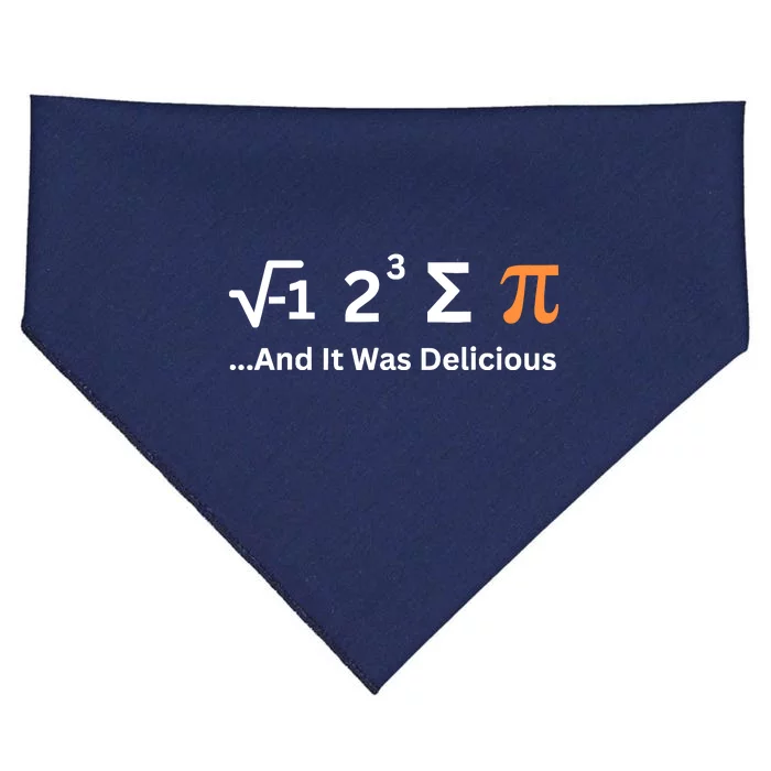 I Ate Some Pie And It Was Delicious Funny Joke Geek Pi Day USA-Made Doggie Bandana