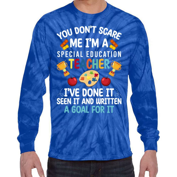 I'm A Special Education Teacher Special Education Teachers Meaningful Gift Tie-Dye Long Sleeve Shirt