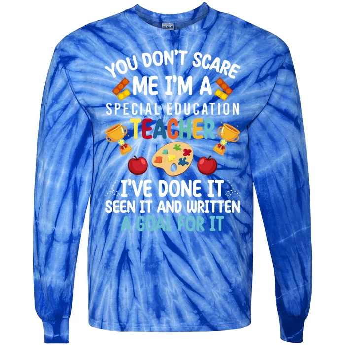 I'm A Special Education Teacher Special Education Teachers Meaningful Gift Tie-Dye Long Sleeve Shirt