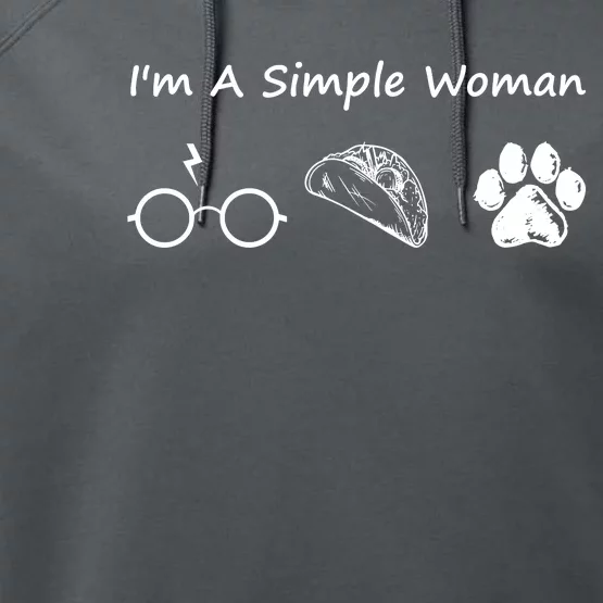 IM A Simple Woman Performance Fleece Hoodie