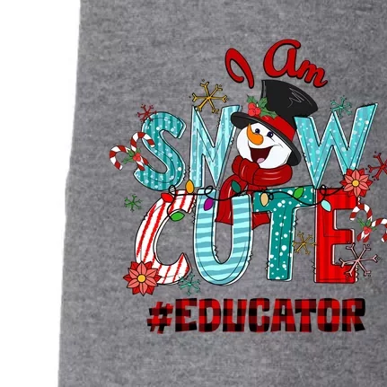 I Am Snow Cute Christmas Snow Funny Educator Meaningful Gift Doggie 3-End Fleece Hoodie