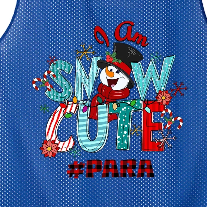 I Am Snow Cute Christmas Snow Funny Para Gift Mesh Reversible Basketball Jersey Tank