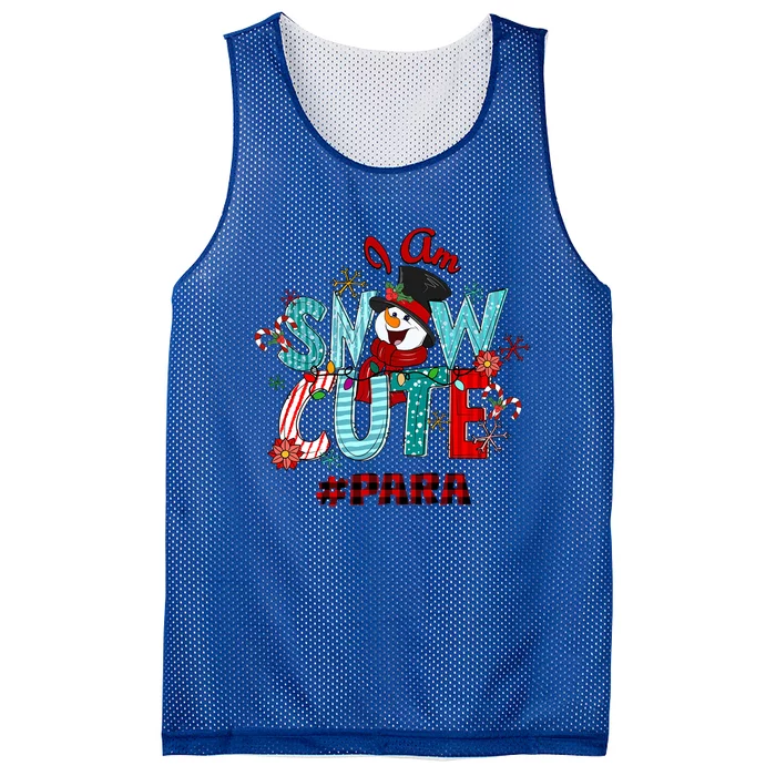 I Am Snow Cute Christmas Snow Funny Para Gift Mesh Reversible Basketball Jersey Tank