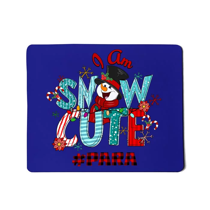 I Am Snow Cute Christmas Snow Funny Para Gift Mousepad