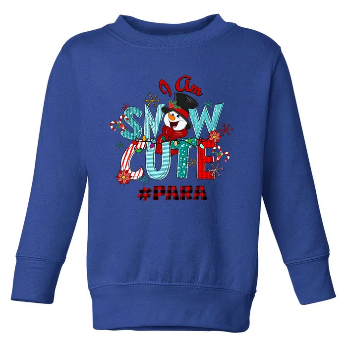 I Am Snow Cute Christmas Snow Funny Para Gift Toddler Sweatshirt