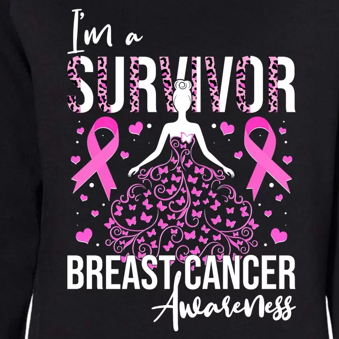 I'm A Survivor Breast Cancer Awareness Womens California Wash Sweatshirt