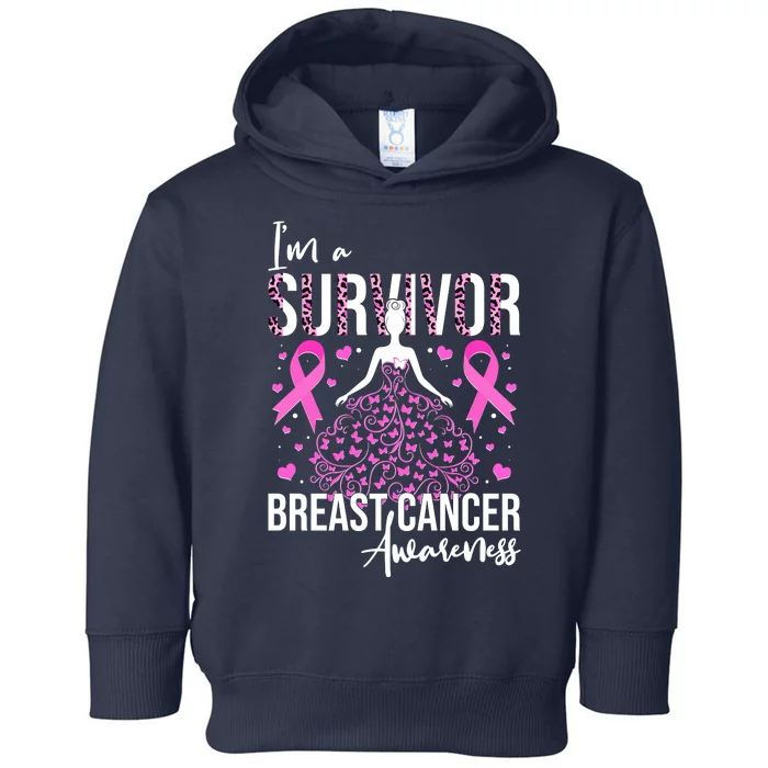 I'm A Survivor Breast Cancer Awareness Toddler Hoodie