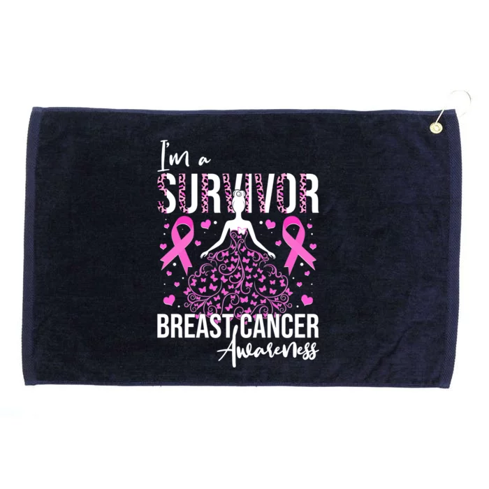 I'm A Survivor Breast Cancer Awareness Grommeted Golf Towel