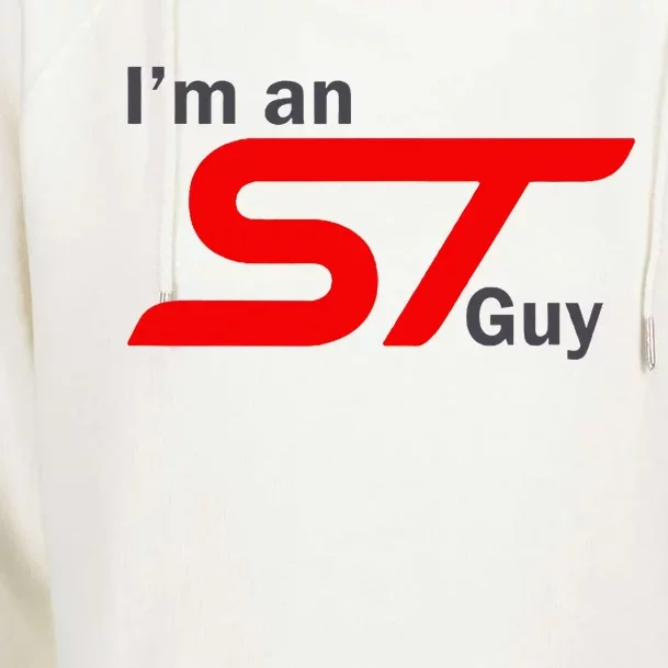 IM An St Guy Funny Car Enthusiast Design Womens Funnel Neck Pullover Hood