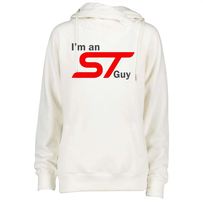 IM An St Guy Funny Car Enthusiast Design Womens Funnel Neck Pullover Hood