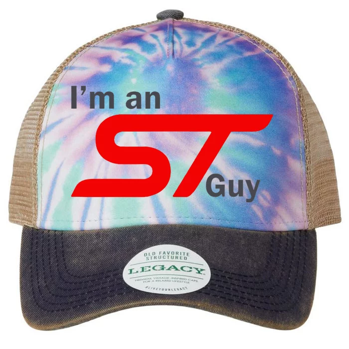 IM An St Guy Funny Car Enthusiast Design Legacy Tie Dye Trucker Hat