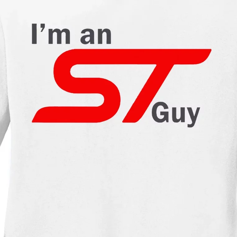 IM An St Guy Funny Car Enthusiast Design Ladies Long Sleeve Shirt