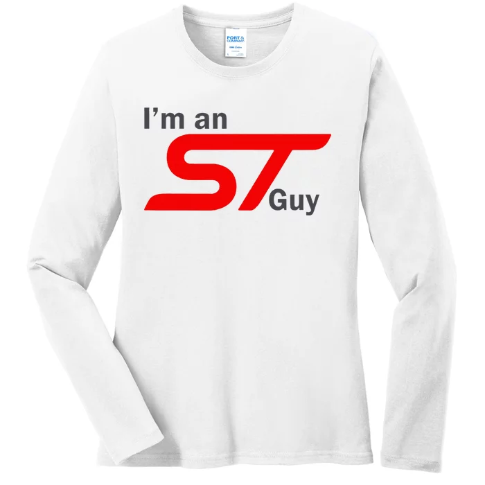 IM An St Guy Funny Car Enthusiast Design Ladies Long Sleeve Shirt