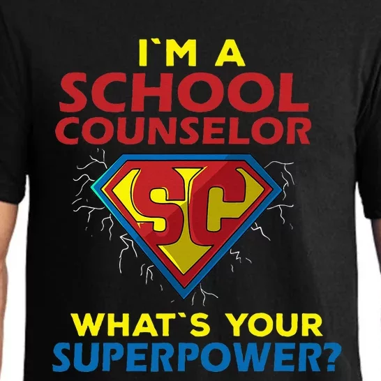 Im A School Counselor Whats Your Superpower Pajama Set