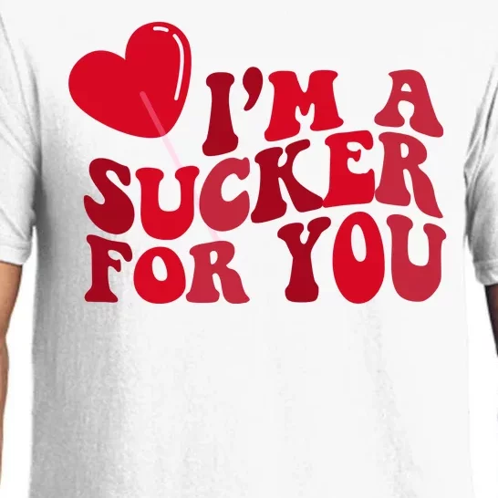 Im A Sucker For You Valentines Day Gift Retro Pajama Set