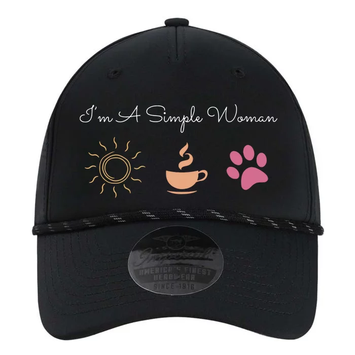 Im A Simple Woman I Love Coffee Sunshine Paw Dog Performance The Dyno Cap