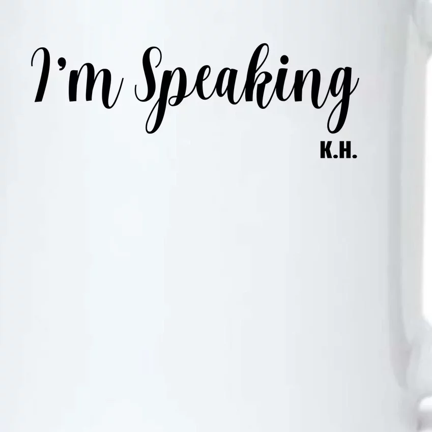 I Am Speaking Kamala Harris Black Color Changing Mug