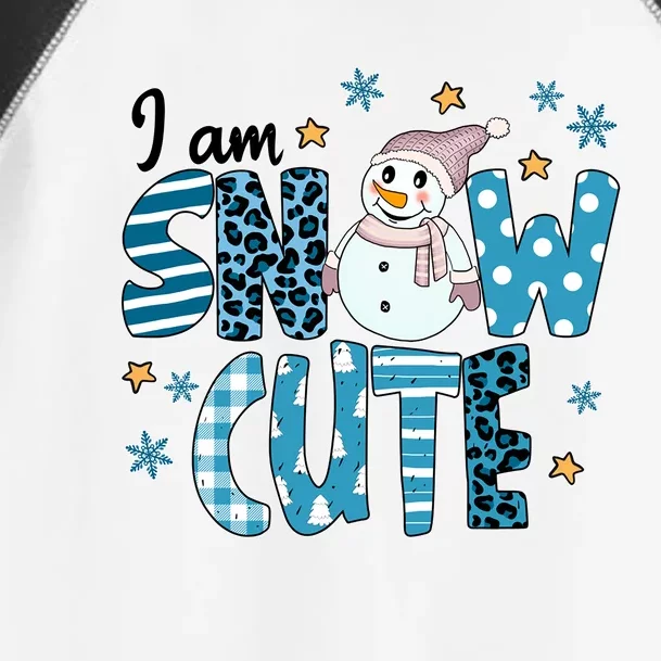 I Am Snow Cute Leopard Blue Winter Christmas Great Gift Toddler Fine Jersey T-Shirt