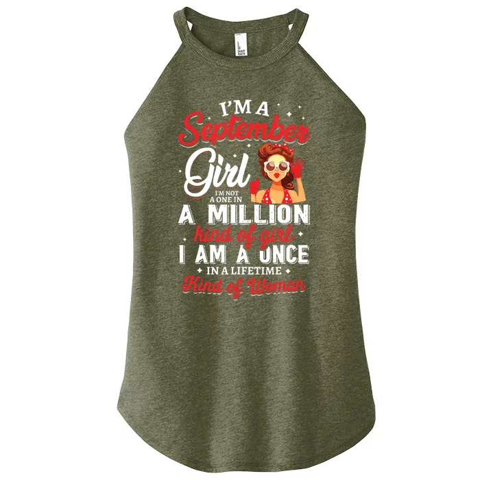 Im A September Girl Birthday Gifts Women’s Perfect Tri Rocker Tank