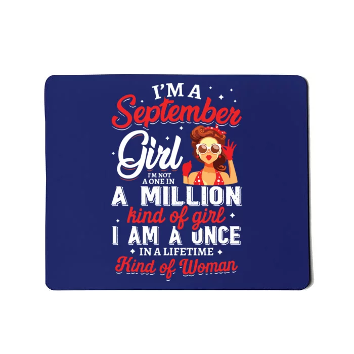 Im A September Girl Birthday Gifts Mousepad