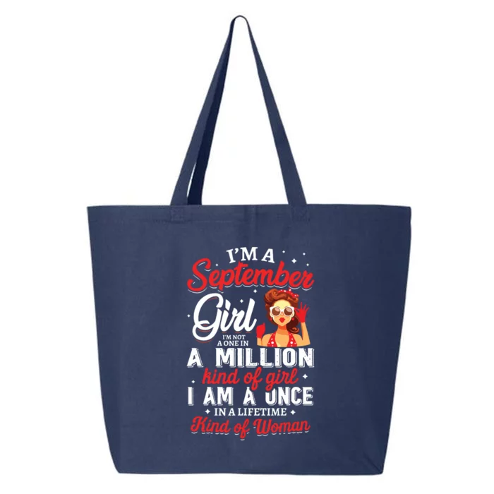 Im A September Girl Birthday Gifts 25L Jumbo Tote