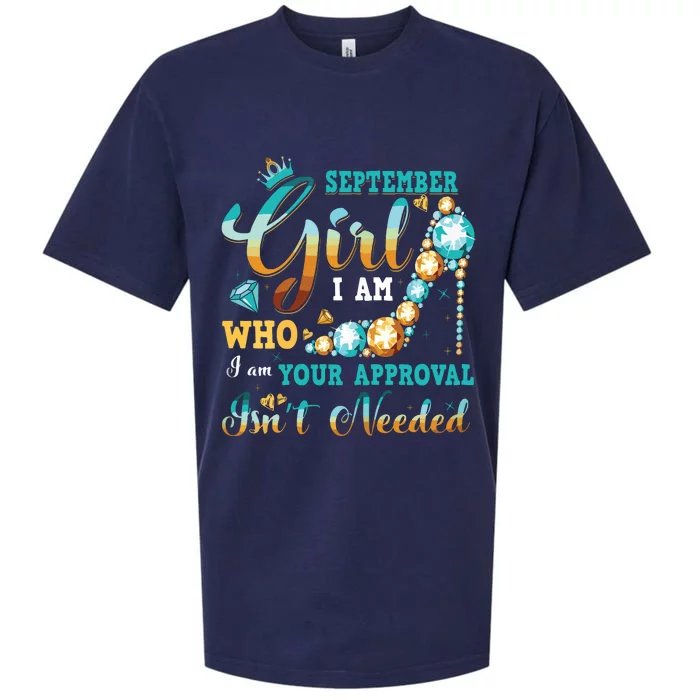 Im A September Girl Birthday Shirts I Am Who I Am Gifts Sueded Cloud Jersey T-Shirt