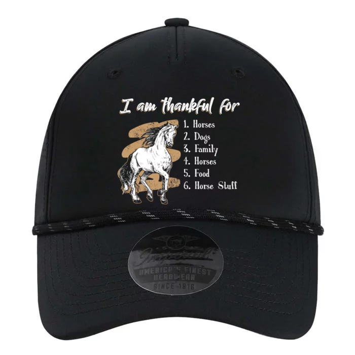 I Am Thankful For Horses Dogs Family Riding Horse Gift Performance The Dyno Cap