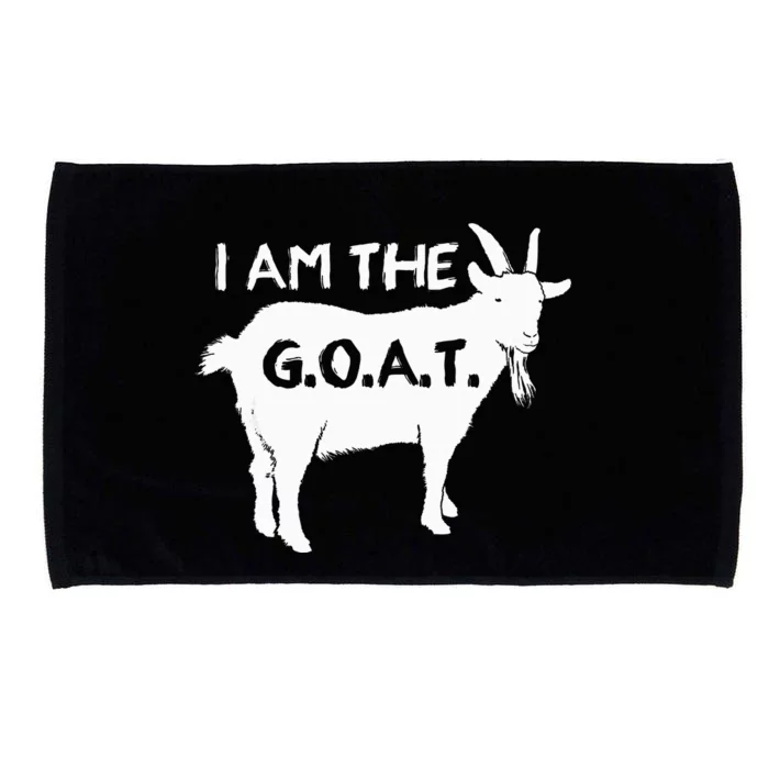 I Am The G.O.A.T. Greatest Of All Time Athletics Champion Microfiber Hand Towel