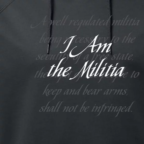 I Am The Militia Performance Fleece Hoodie