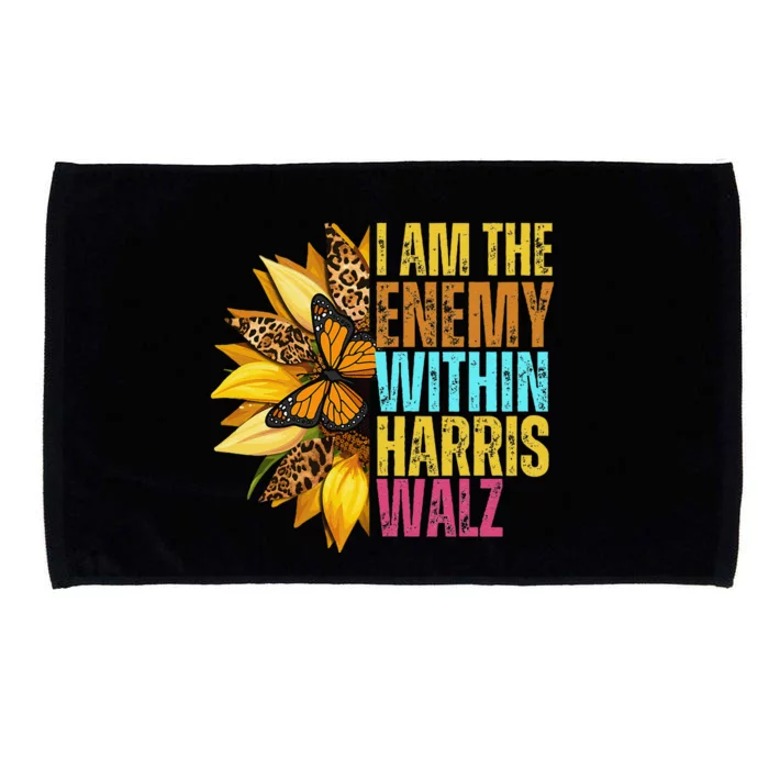 I Am The Enemy Within Harris 2024 I Am The Enemy Within (5) Microfiber Hand Towel