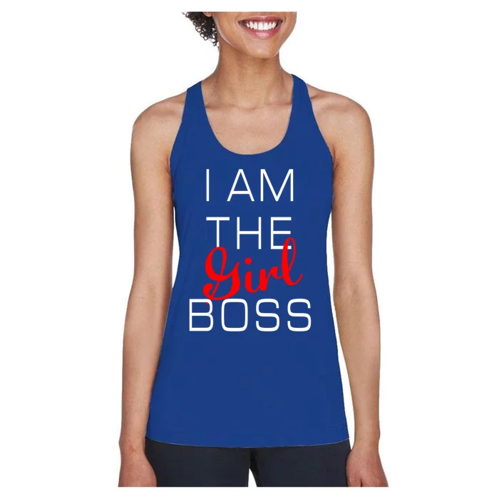 I Am The Girl Boss Gift Women's Racerback Tank