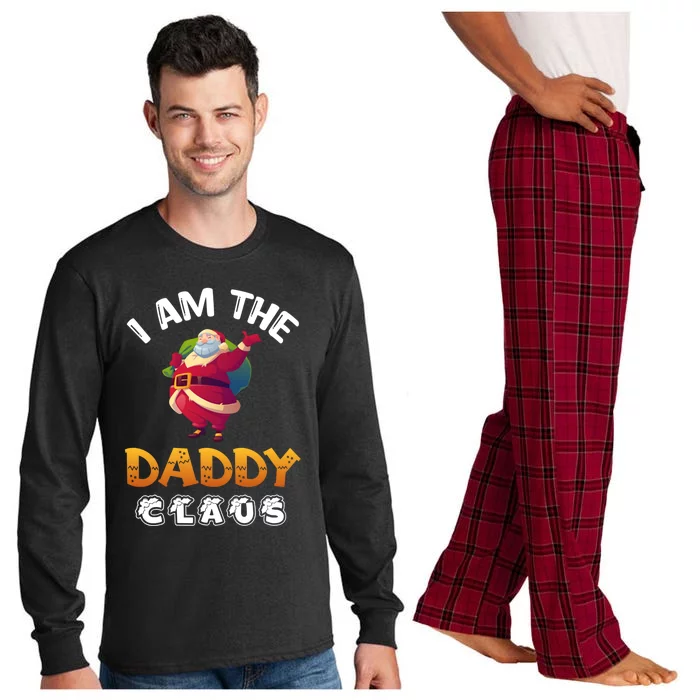 I Am The Daddy Claus Funny Christmas Santa Cool Gift Long Sleeve Pajama Set