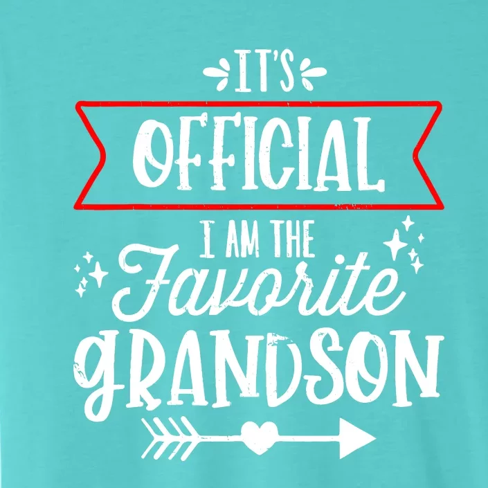 I Am The Favorite Grandson Grandpa Grandma ChromaSoft Performance T-Shirt