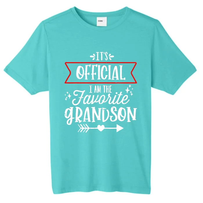 I Am The Favorite Grandson Grandpa Grandma ChromaSoft Performance T-Shirt