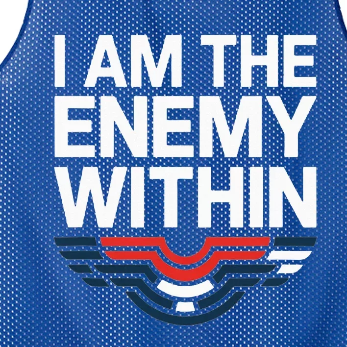 I Am The Enemy Within Mesh Reversible Basketball Jersey Tank