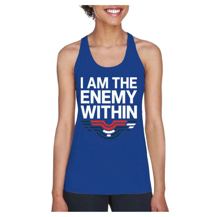 I Am The Enemy Within Women's Racerback Tank